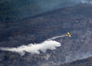 Incendi forestal a Cabacés amenaça el parc natural del Montsant