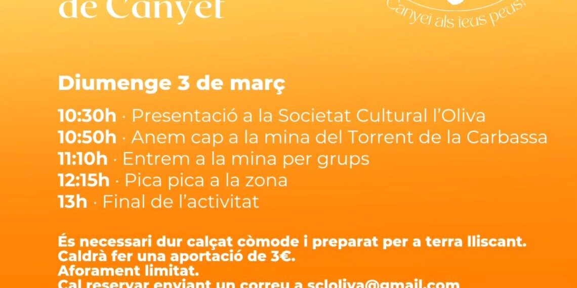 Visita a les mines d'aigua del barri de Canyet