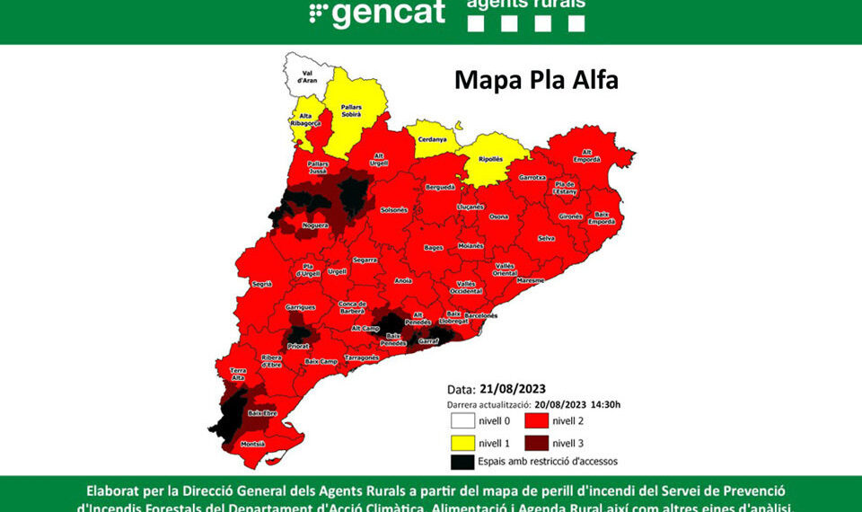 El 80% dels municipis catalans hauran de tenir un pla d'incendis