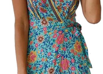 Vestit floral de dona per a la platja